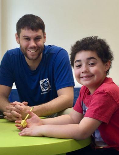 Occupational Therapist with child