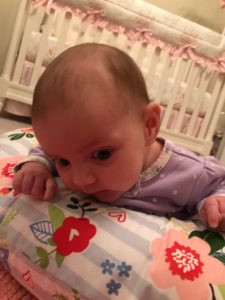 Baby doing tummy time