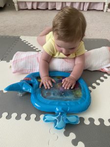Baby doing tummy time