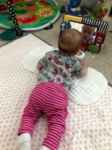 Baby doing tummy time