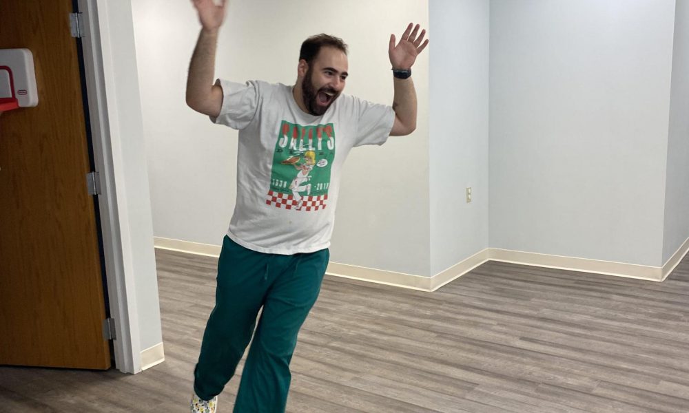 There's a ton of new space... safe to say Mr. Micah is happy!