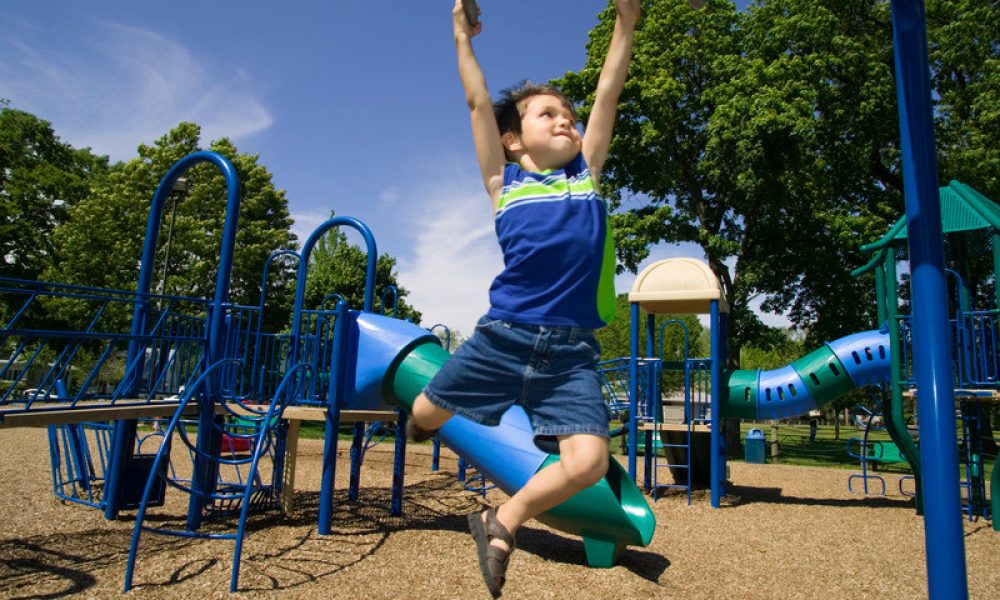 Little boy on playground