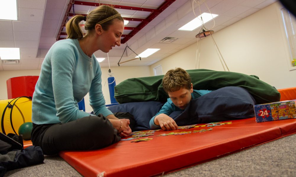 Occupational therapy at Cheshire Fitness Zone.